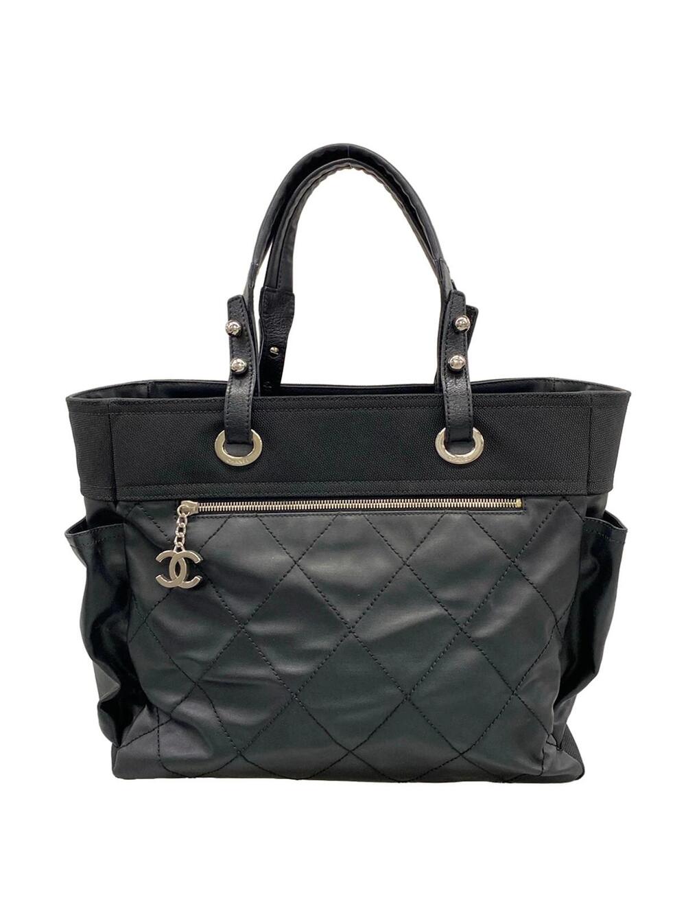 Chanel Paris Biarritz Tote Gm Black #326032C16B